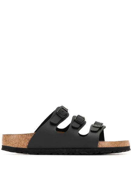 Сандалии Birkenstock Florida с тремя пряжками, черные