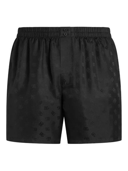 Мужские шелковые боксеры Dolce & Gabbana, черные