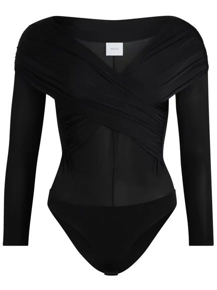 Боди с запахом из Пату black