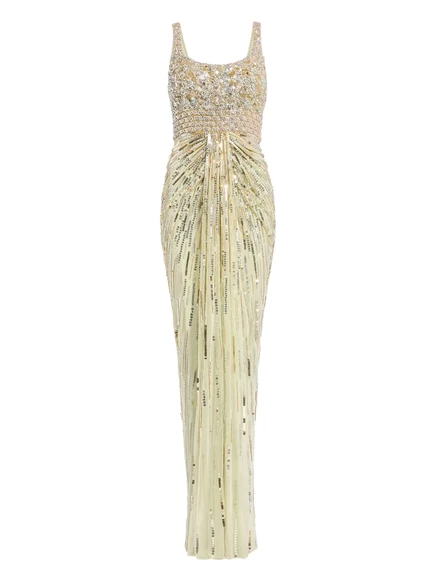 Макси-платье Jenny Packham Elixir, украшенное блестками