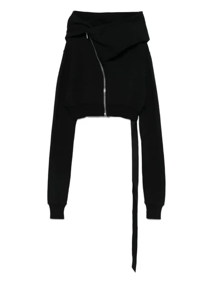 Мужская худи Rick Owens DRKSHDW асимметричная, черная