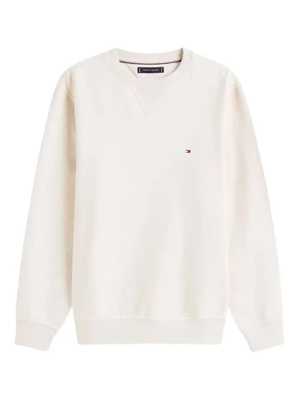 Мужской свитшот Tommy Hilfiger с вышитым логотипом, белый