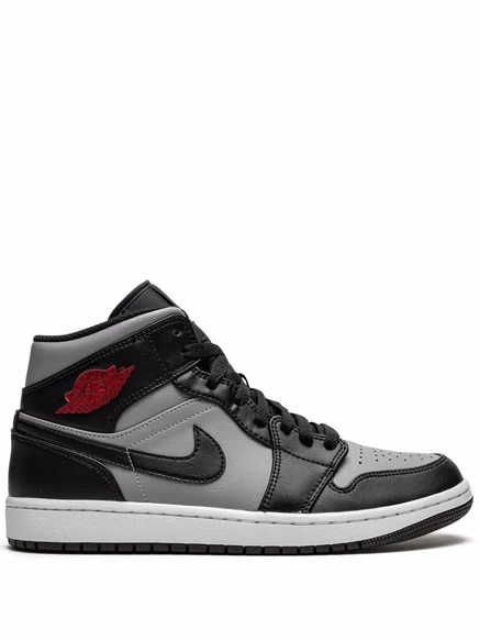 Унисекс кроссовки Jordan Air Jordan 1 Mid Shadow Red, черные