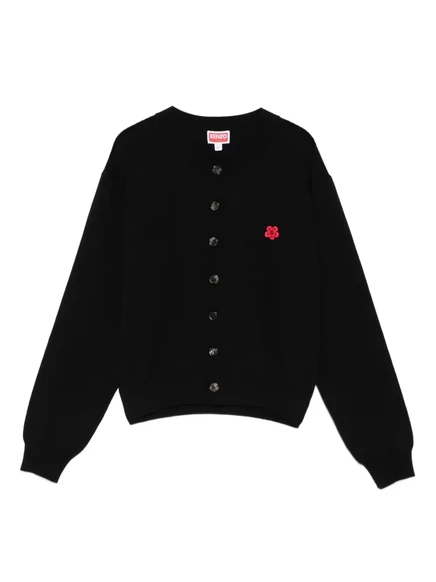Женский кардиган Kenzo с вышивкой Boke Flower, черный