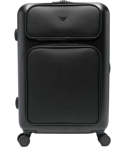 Сумка на колесиках с тиснением логотипа Emporio Armani black