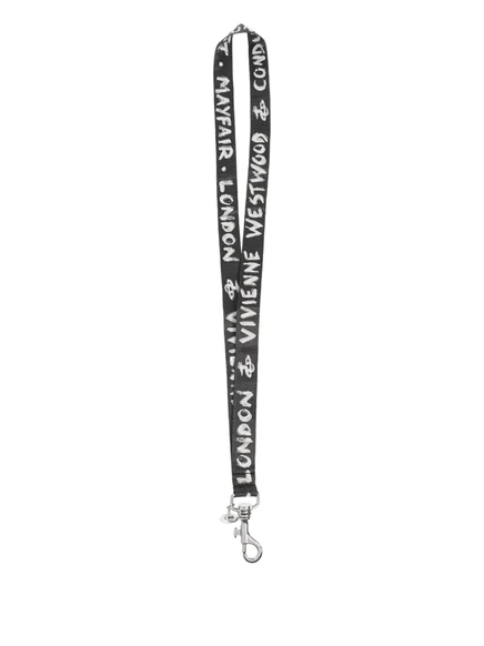 Унисекс брелок Vivienne Westwood с логотипом, черный