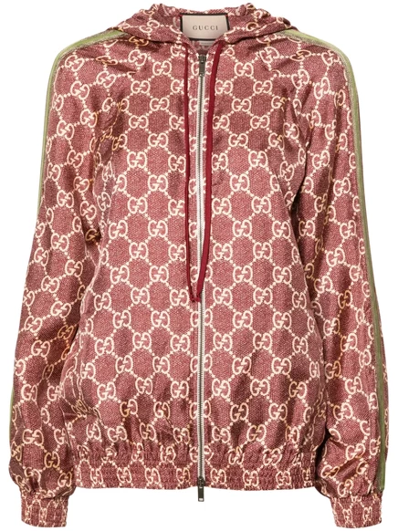 Женская шелковая куртка Gucci GG Supreme, красная