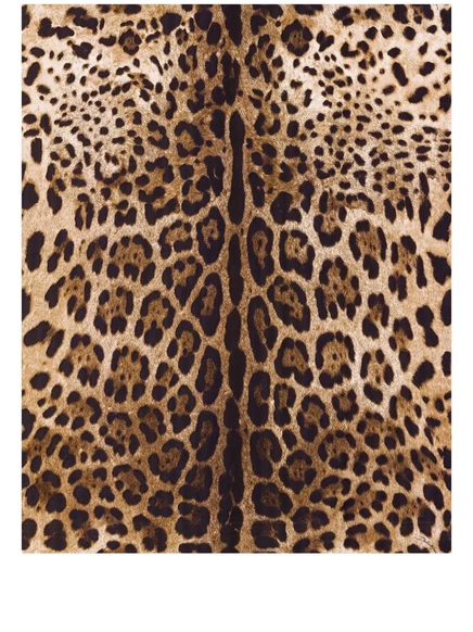 Обои Dolce & Gabbana с леопардовым принтом brown