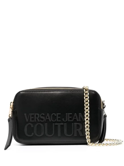 Сумка через плечо с логотипом Versace Jeans Couture и надписью black