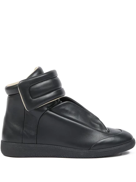 Женские кожаные кроссовки Maison Margiela Future, черные