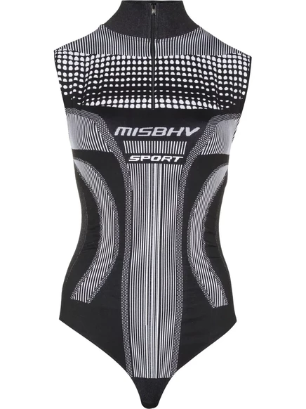 Спортивное активное бесшовное спортивное тело MISBHV black