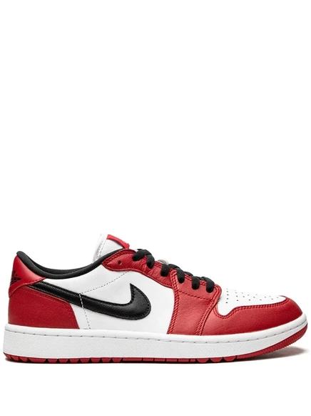Унисекс кроссовки Jordan 1 Low, красно-бело-черные