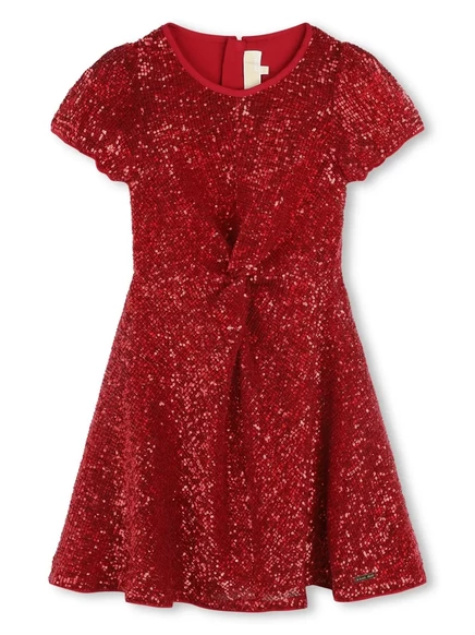 Платье для девочек Michael Kors Kids с пайетками, красное