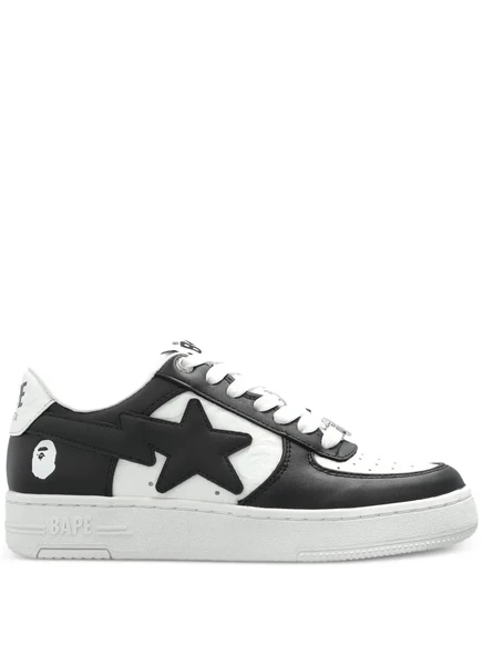 Мужские кроссовки A Bathing Ape с нашивкой-звездой, черные