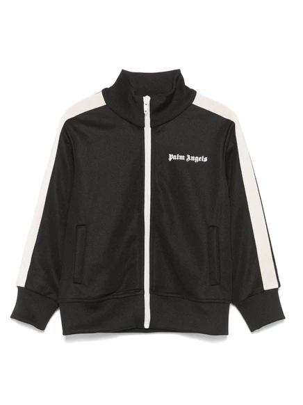 Детская спортивная куртка в полоску Palm Angels Kids black