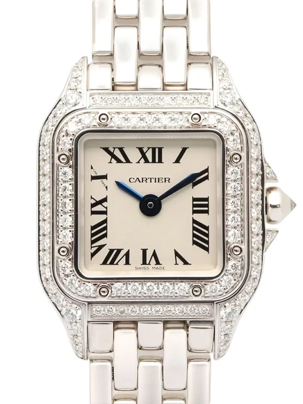 Женские часы Cartier Panthère 18.5 мм, белый циферблат
