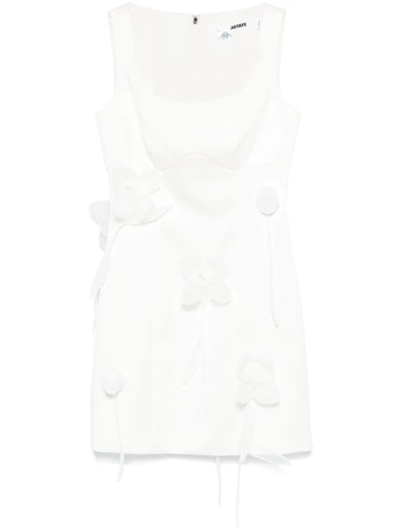 ПОВЕРНИТЕ мини-платье BIRGER CHRISTENSEN 3D lily white