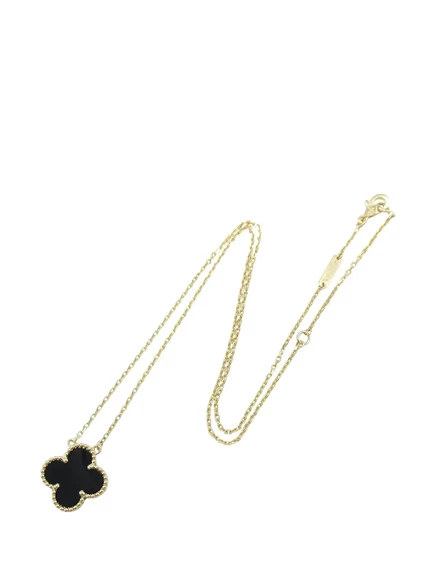Женская подвеска Van Cleef & Arpels 18K с ониксом, черная