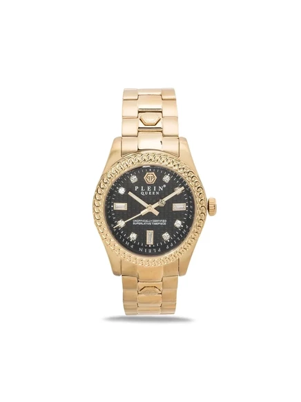 Женские часы Philipp Plein Queen 36 мм, золотистые