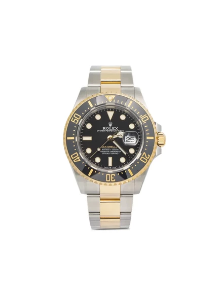 Мужские часы Rolex Sea‑Dweller 43 мм сталь/золото, черные