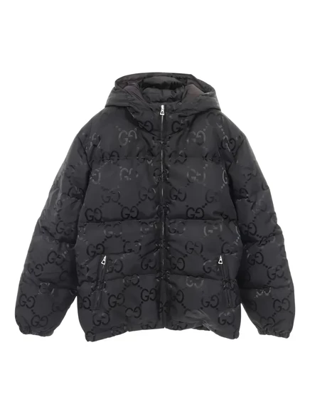 Мужская куртка Gucci Pre-Owned 10s с капюшоном, черная