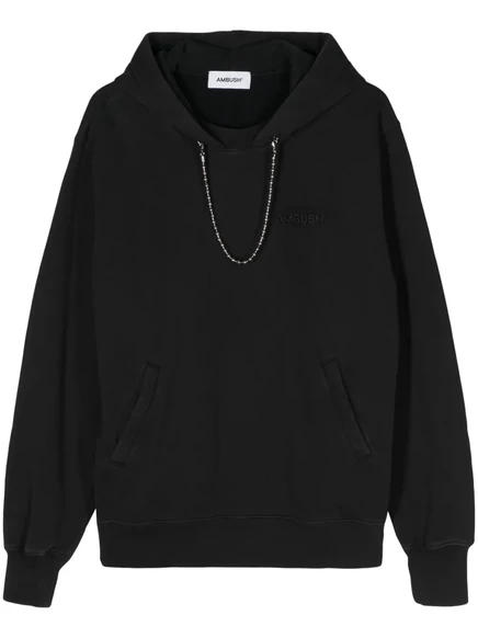 Унисекс худи Ambush с декоративной цепочкой, черная