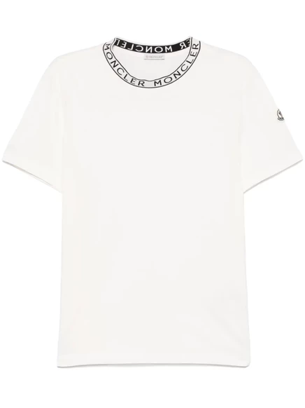 Футболка с логотипом Moncler white