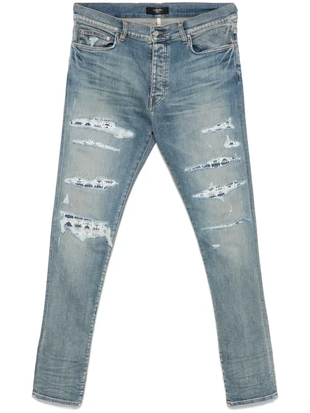 Мужские джинсы Amiri MA Quad узкие, синие