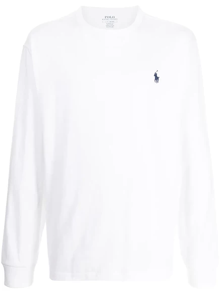 Мужская футболка Polo Ralph Lauren с вышивкой, белая