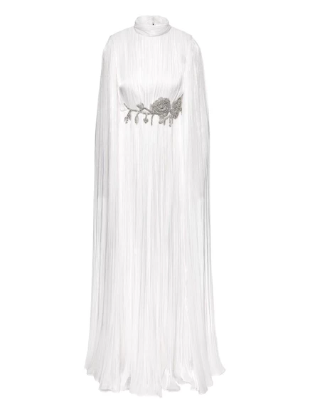 Женское свадебное платье Ana Radu с кейпом, белое