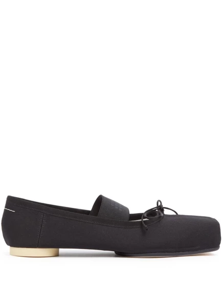Анатомические цифры MM6 Maison Margiela-балетные туфли с мотивом балерины black