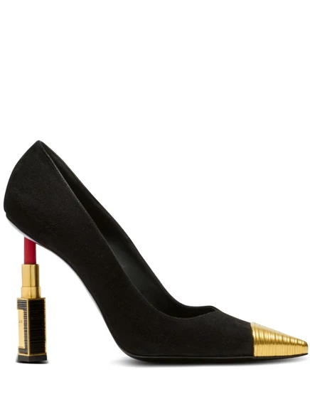 Туфли-лодочки для губной помады Balmain 95 мм black