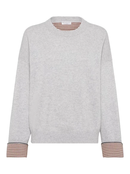 Кашемировый джемпер Brunello Cucinelli  grey