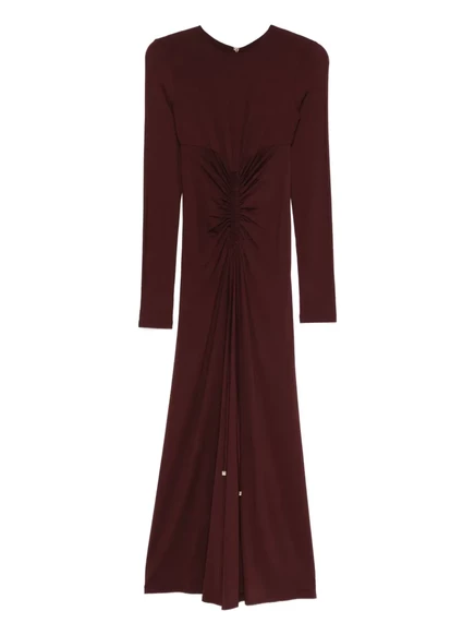 Женское платье Max Mara с кулиской, вишневое