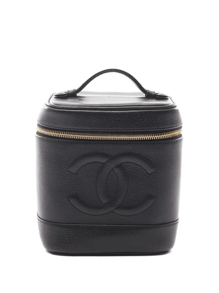 Женская сумка-тоут CHANEL Pre-Owned Coco Mark 2000-2002 из кэвиара, черная