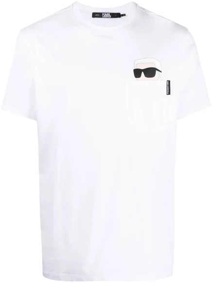 Мужская футболка Karl Lagerfeld Ikon, белая/многоцветная
