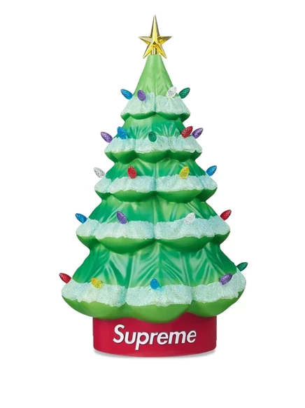 Декоративная скульптура supreme елка с подсветкой, зеленая