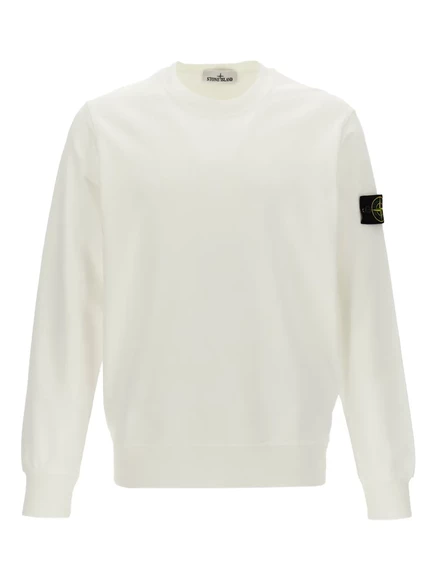 Мужской свитшот Stone Island с эмблемой, белый
