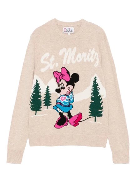 Жаккардовый свитер MC2 Saint Barth Minnie neutrals