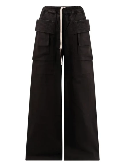 Мужские широкие брюки Rick Owens DRKSHDW на кулиске, черные