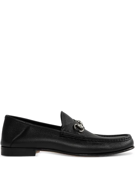 Мужские лоферы Gucci Horsebit 1953 кожаные, черные