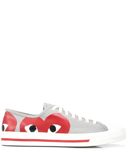 Кеды Comme Des Garons Play x Converse Jack Purcell, серые