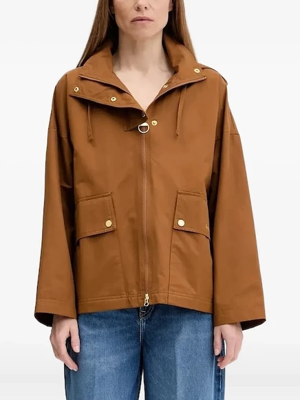 Женская куртка Barbour Cecile с капюшоном, коричневая