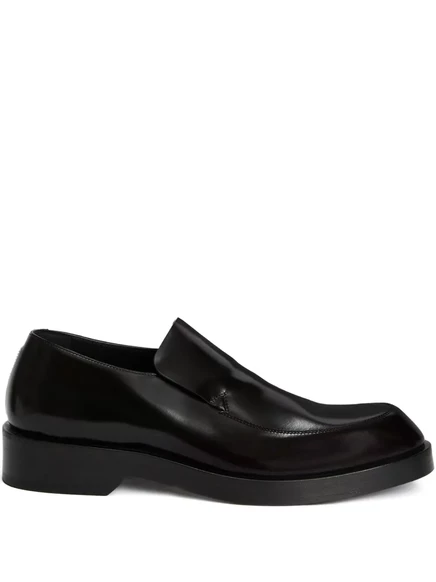 Мужские кожаные лоферы Jil Sander, черные