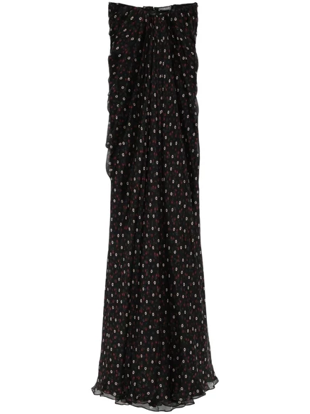 Женское платье Alexander McQueen из шелка, черное