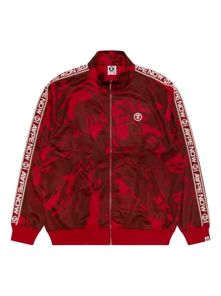 Мужская куртка-бомбер AAPE BY A BATHING APE с вышивкой, красная