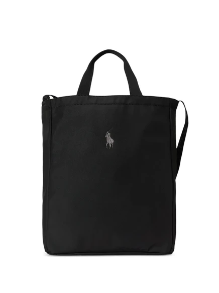 Сумка-шопер Polo Ralph Lauren с эмблемой пони, черная