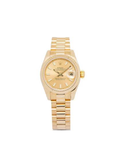 Женские часы Rolex Datejust 26 мм золотистые, автомат