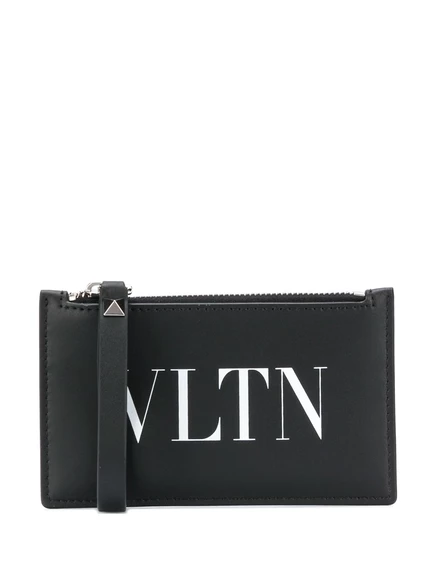 Мужское портмоне Valentino Garavani VLTN из кожи, черно-белое