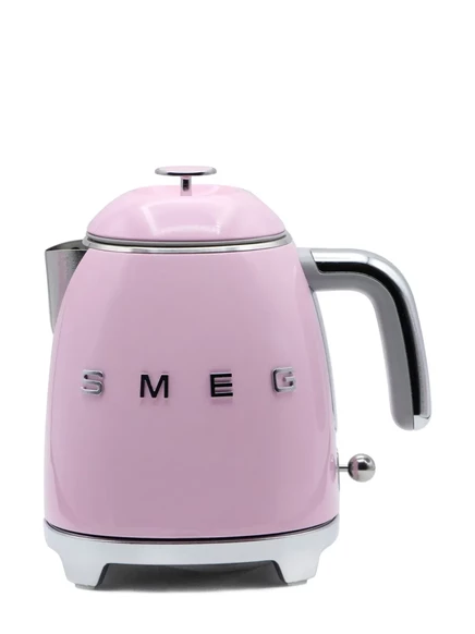 Электрический чайник Smeg Mini с логотипом 1400 Вт, розовый